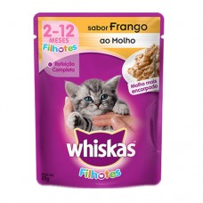 Sachê Whiskas Filhotes Frango 85g